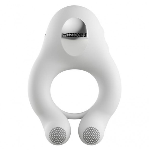 MizzZee - Interactive Suction Vibration Cock Ring (Chargeable - White)